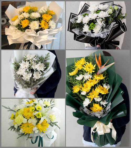 山东青岛莱西市望城街道东谭格庄村白事花束代送